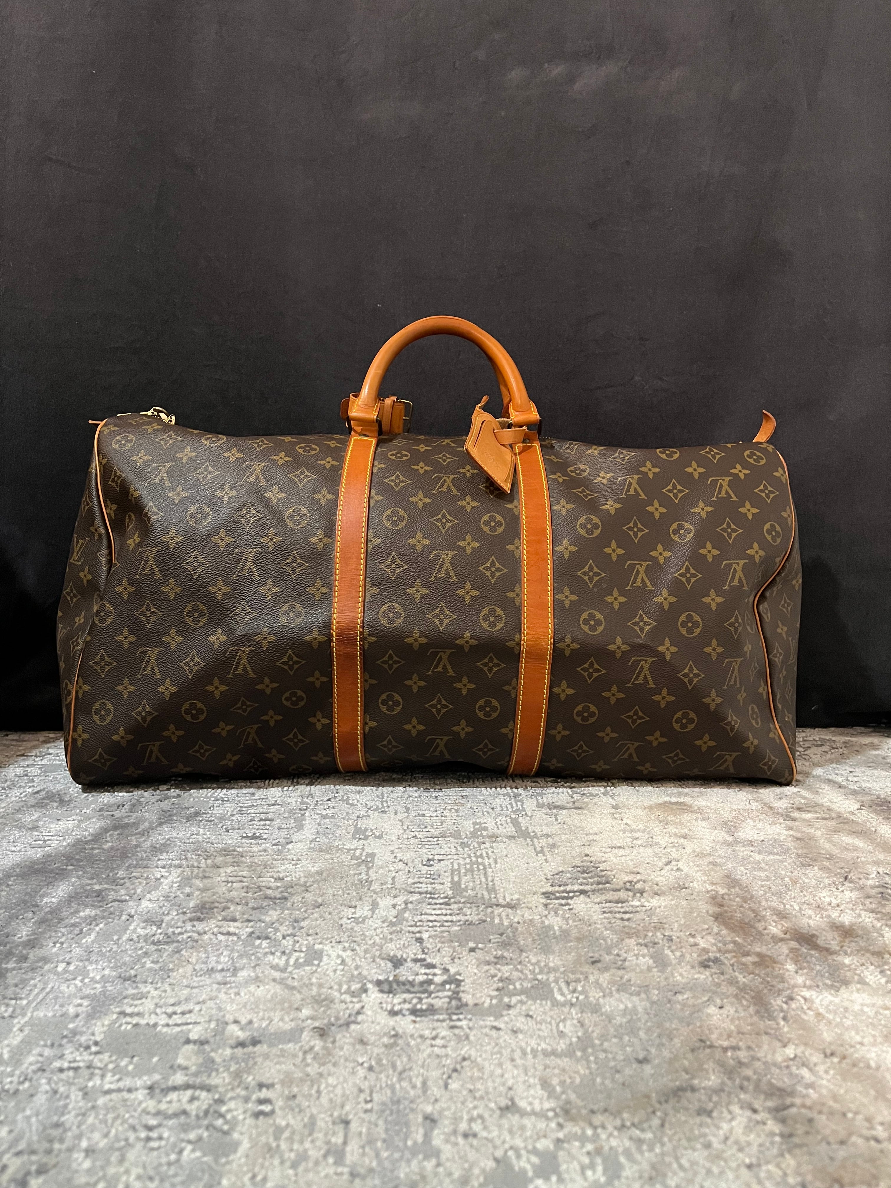 Vintage Keepall monogram 60 brun canvasväska (rek. 27,200 kr)