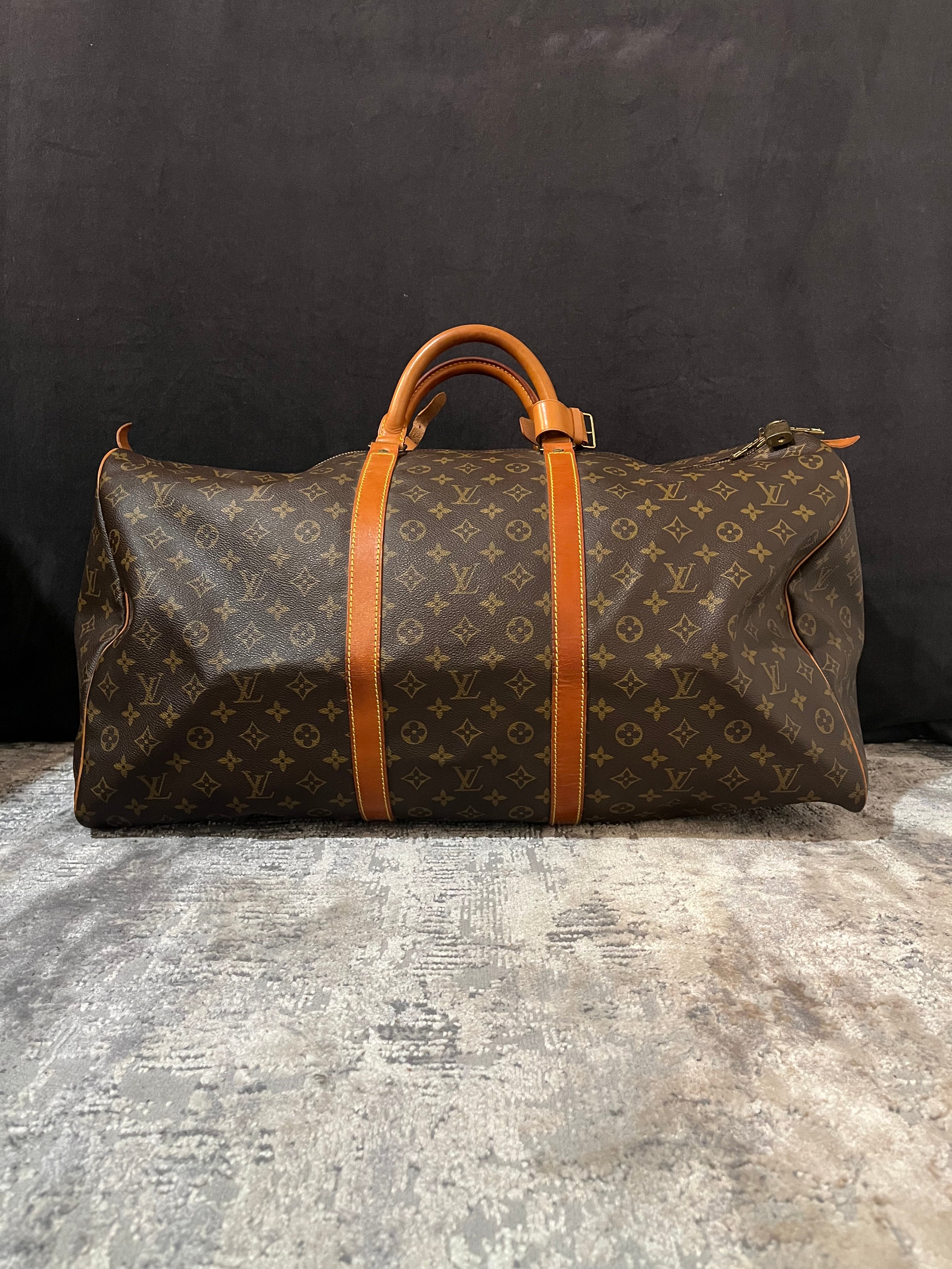 Vintage Keepall monogram 60 brun canvasväska (rek. 27,200 kr)